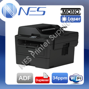 Brother MFC-L2730DW 4-in-1 Mono Laser Wireless Printer+Duplex+ADF+FAX+AirPrint